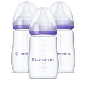 Lansinoh Anti-Colic Baby Bottles (3 pk 8 ounces)